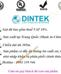 Cáp mạng CAT6 UTP 305m Dintek 1101-04032-Taiwan 13 cap mang cat6 utp 305m dintek 1101 04032 7