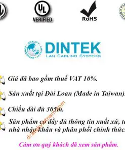 Cáp mạng CAT6A S/FTP 305m Dintek 1105-06027. 9 cap mang cat6a s ftp 305m dintek 1105 06027 5