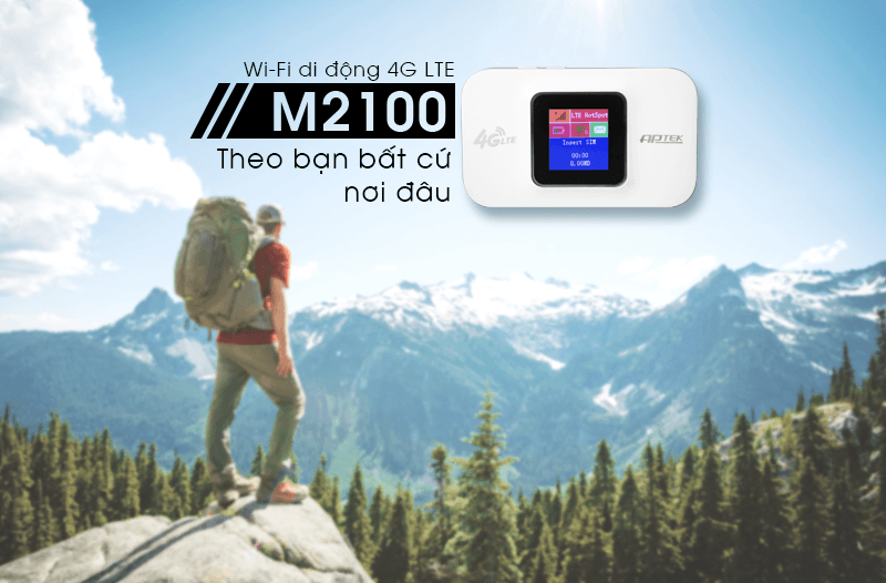 Wifi 4G/LTE APTek M2100 150Mbps 19 1