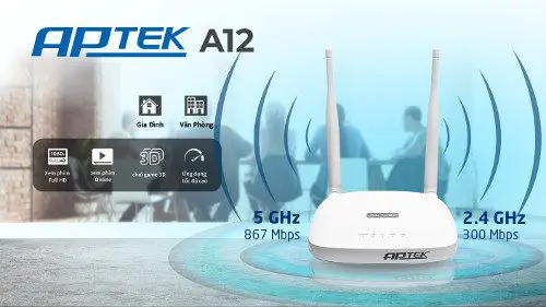 Router APTek A12 AC1200 16 Router Wifi APTek A12 AC1200