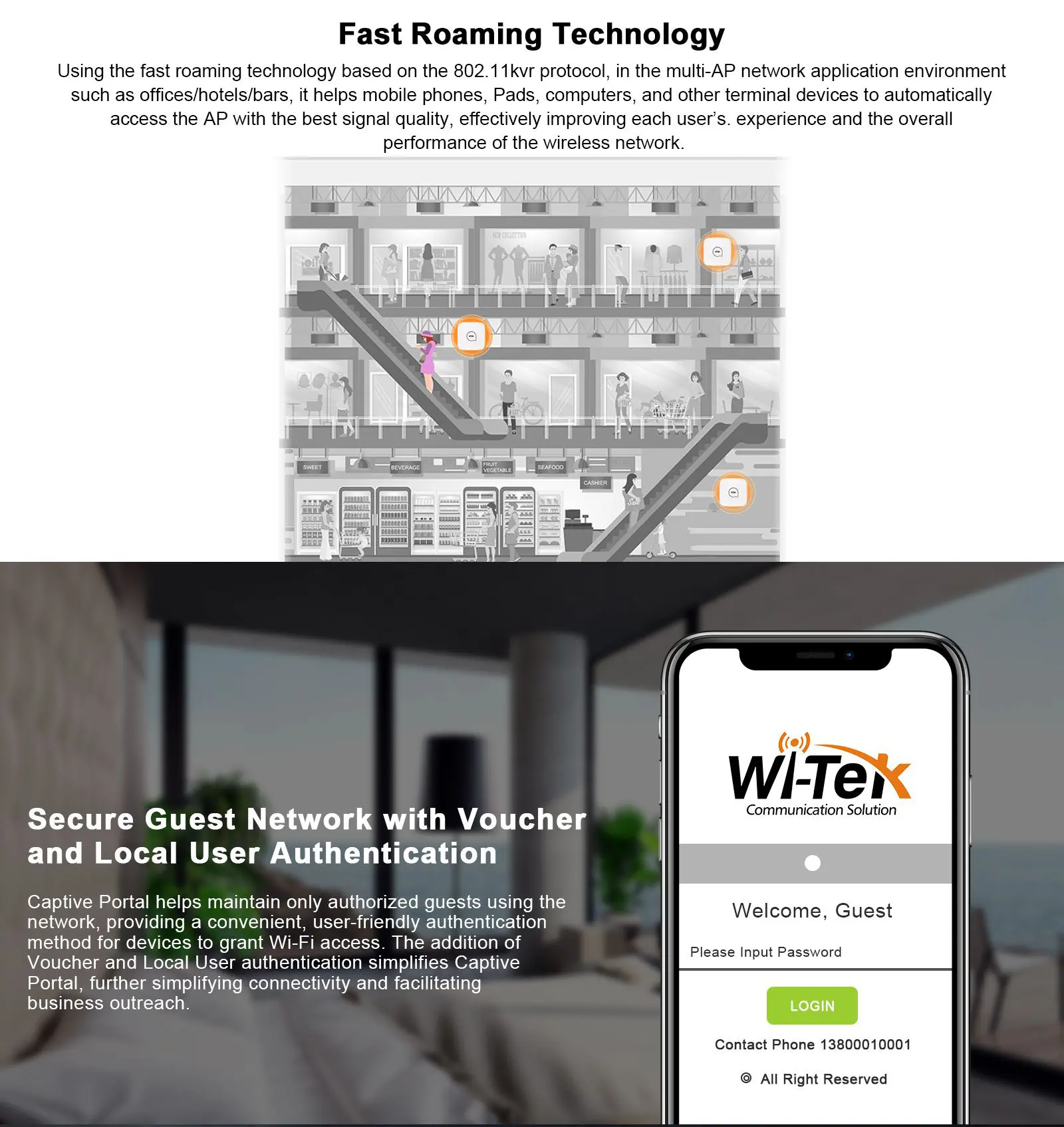 Access Point Wi-Tek WI-AP218AX-Lite