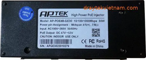 Adapter PoE 48V AP-POE48-GE30 10 AP-POE48-GE30