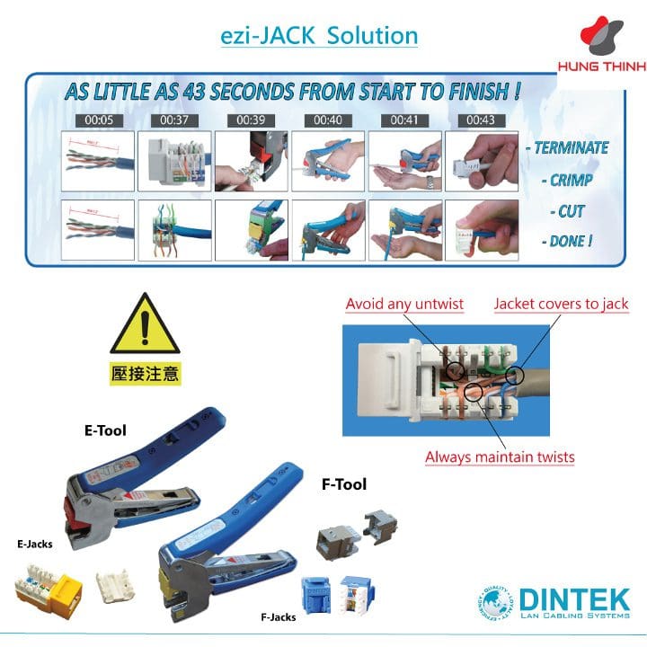 Kìm nhấn cáp Dintek Ezi-Tool90 (6103-01005) 10 Kìm nhấn cáp Dintek Ezi-Tool90