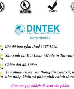 Dintek cable 305m Certificate logo dintek hungthinh864