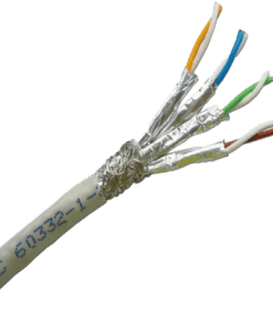 DINTEK Cable CAT6A S-FTP 305m (1105-06001A) 10Gb application - rulô nhựa bọc nhôm có lưới đồng bên ngoài - Gray