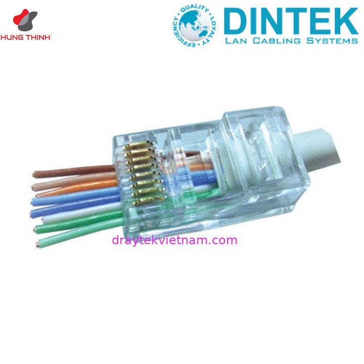 Đầu mạng RJ45 CAT.6 Dintek (1501-88060) 2 dau mang rj45 cat 6 dintek 1501 88060 2
