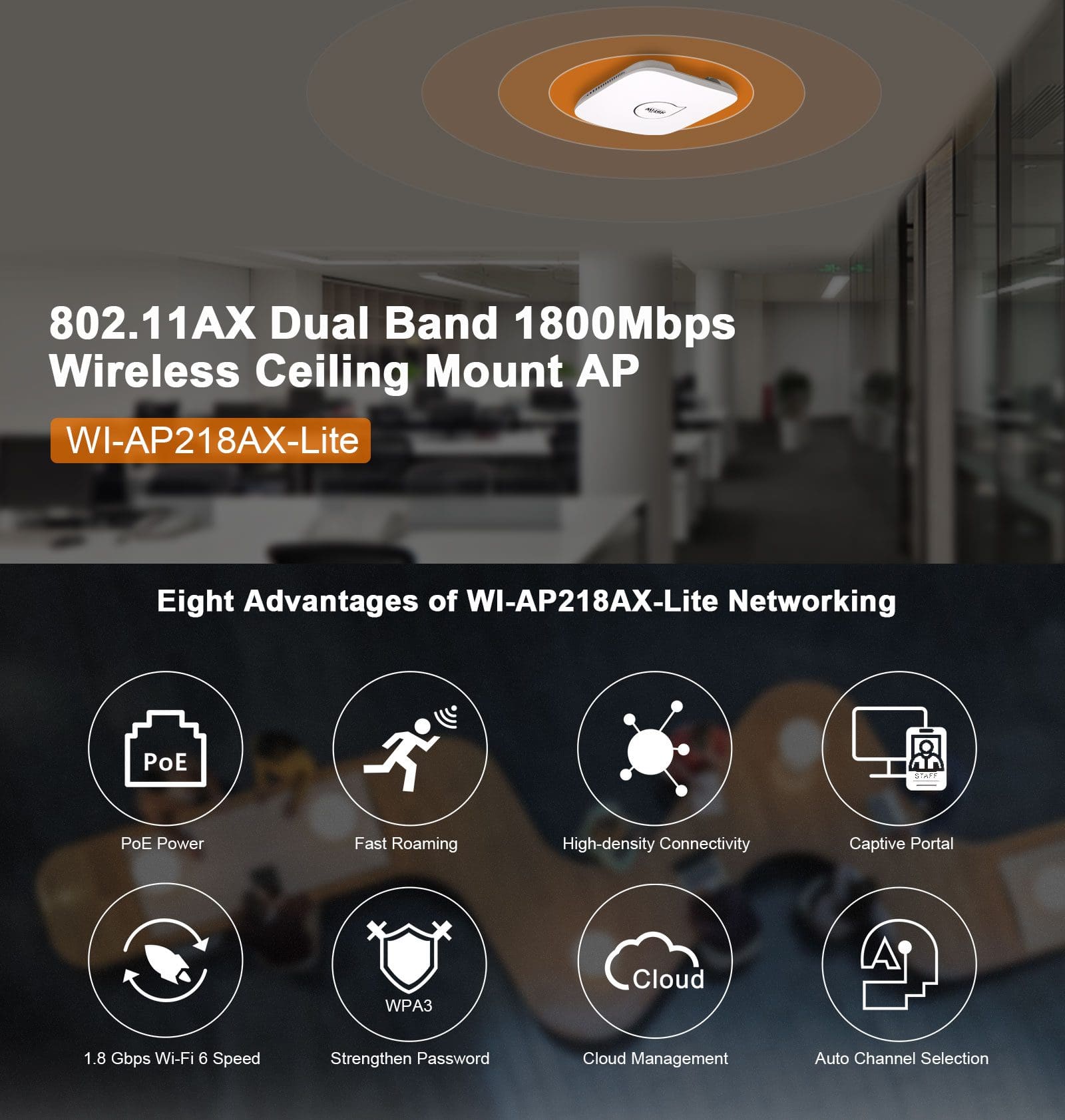 Access Point Wi-Tek WI-AP218AX-Lite