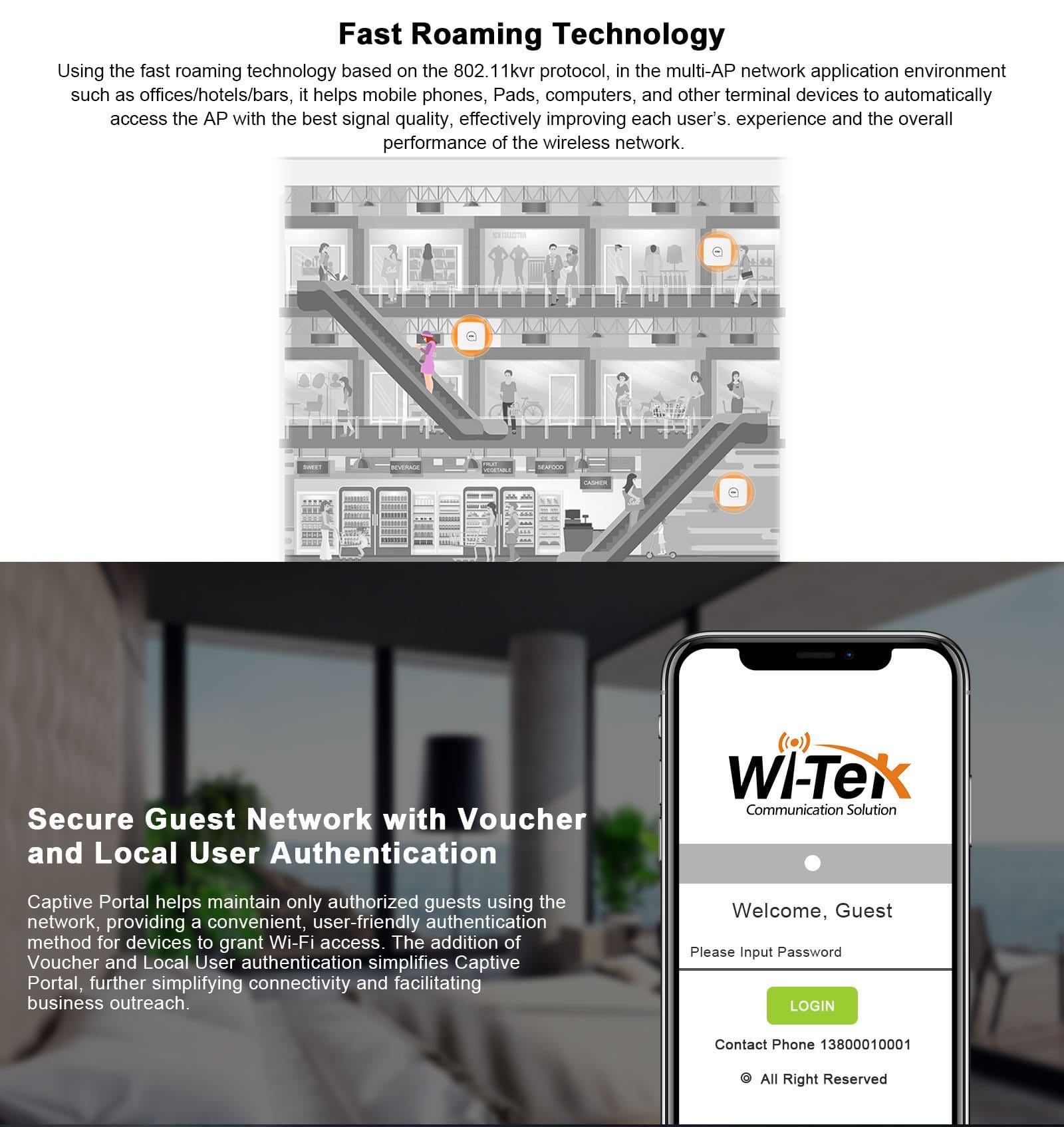 Access Point Wi-Tek WI-AP218AX-Lite